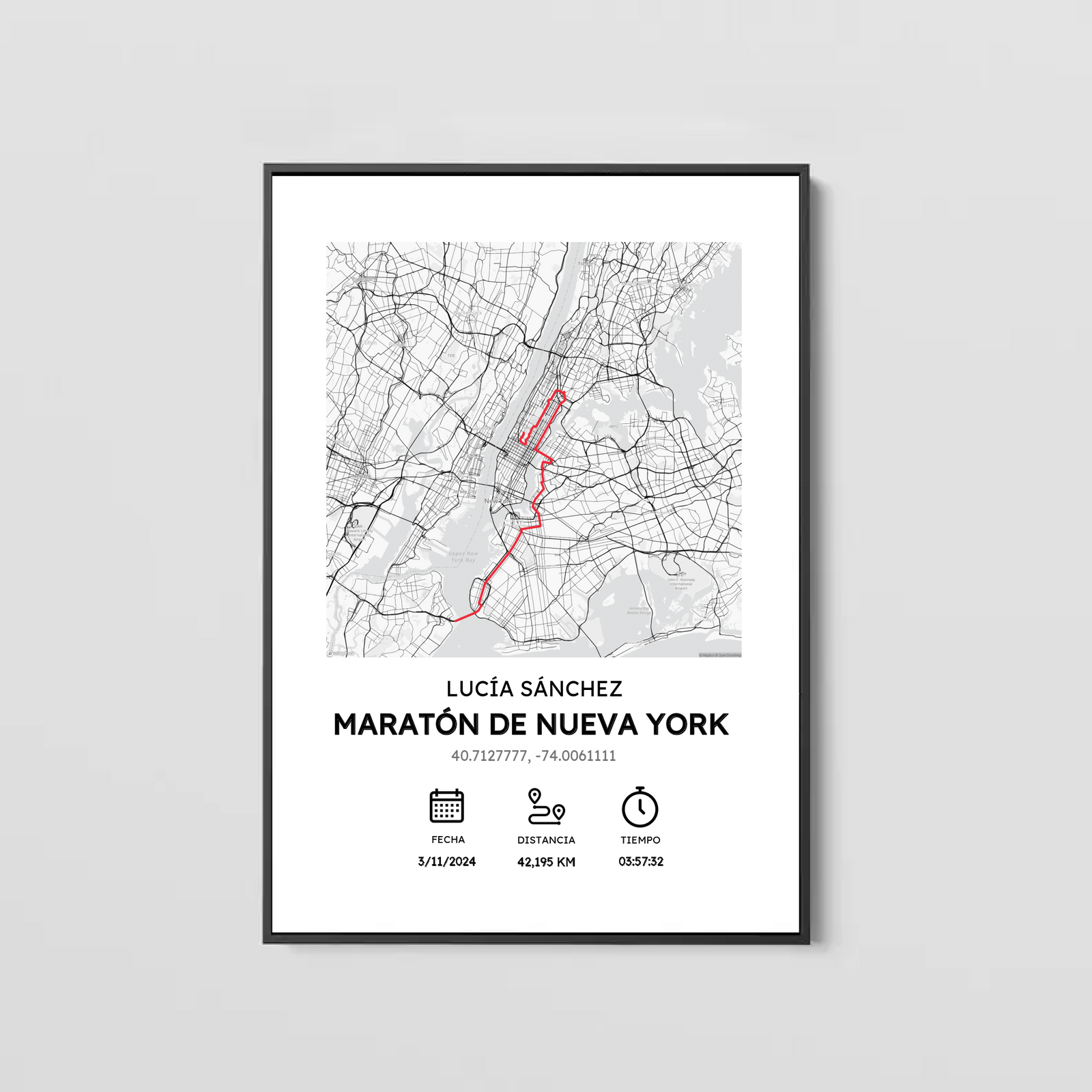 Cuadro Maratón/Carrera Personalizado
