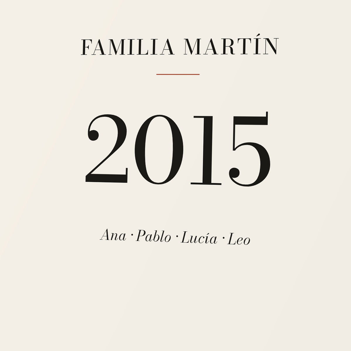 Detalle de la letra y el papel de la lámina «Familia desde»