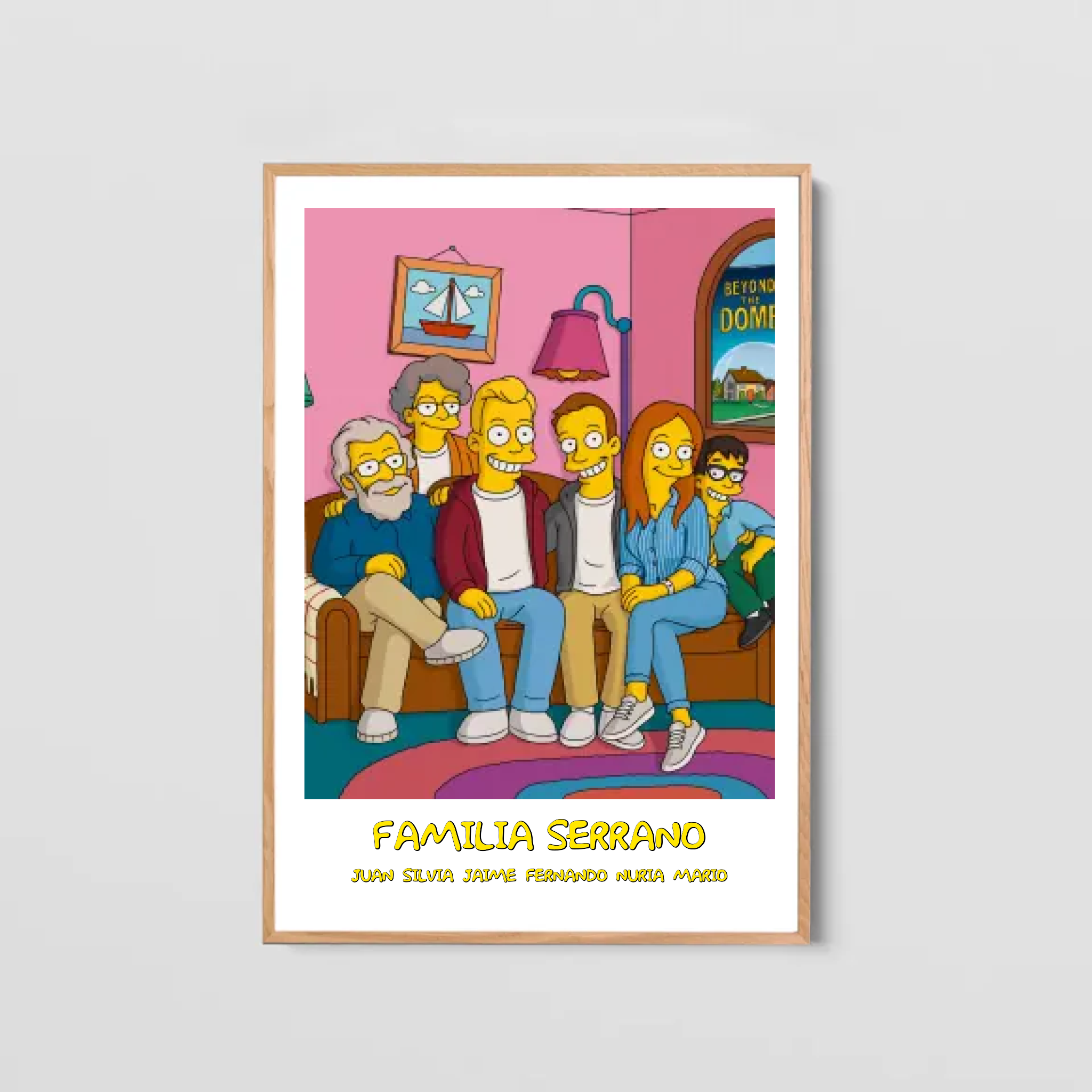 Cuadro Estilo Simpsons con Foto personalizada
