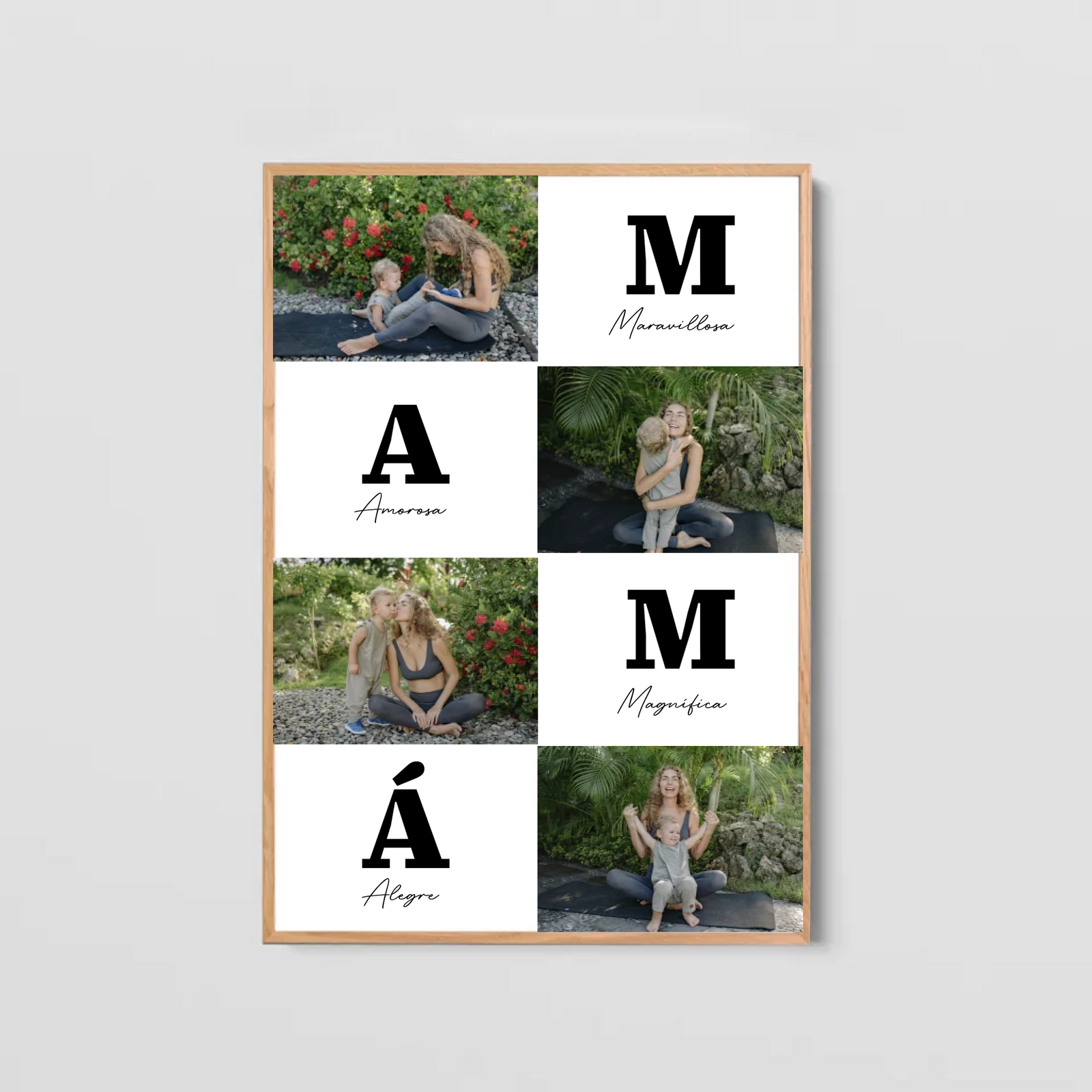 Cuadro Mamá Adjetivos Personalizado