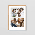 Cuadro Mamá 4 Fotos Letras - Personalizado