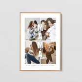 Cuadro Mamá 4 Fotos Letras - Personalizado