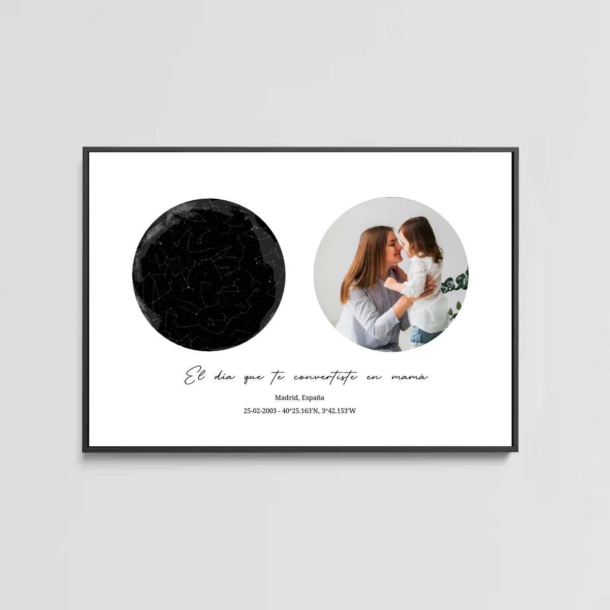Cuadro el Día que fuiste Mamá Estelar - Personalizado
