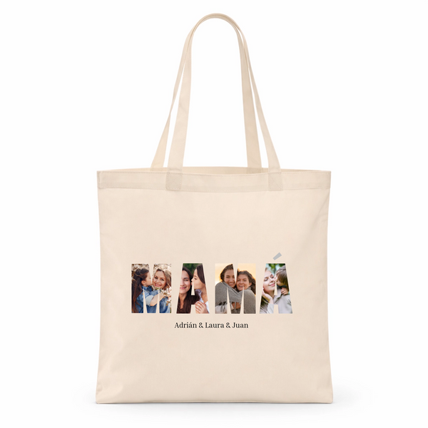 Tote Bag Mamá Letras Personalizada