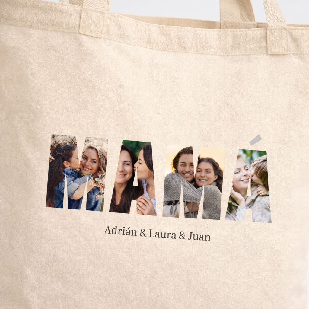 Tote Bag Mamá Letras Personalizada