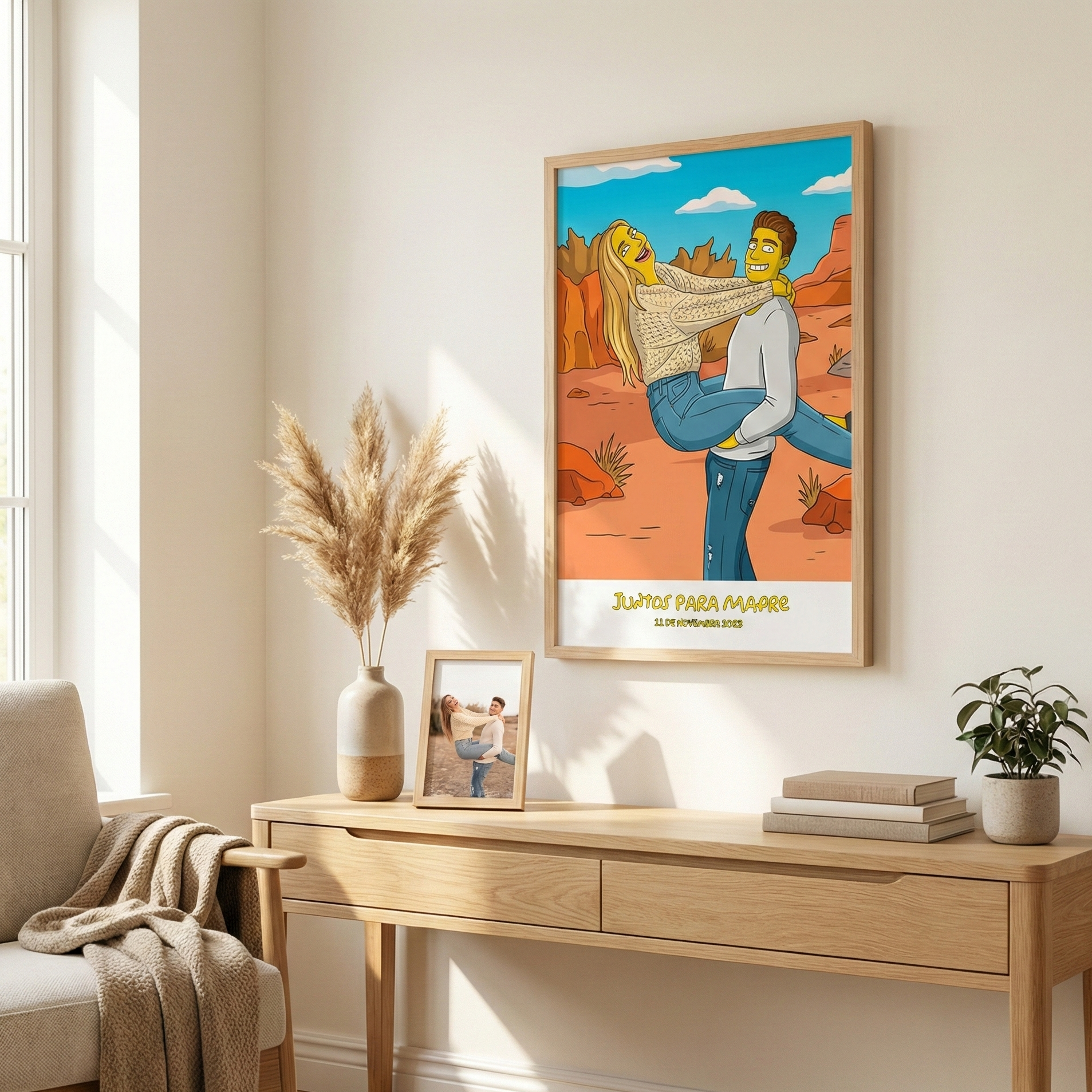 Cuadro Simpsons Personalizado para Parejas