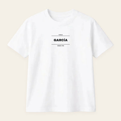 Camiseta o Sudadera con el Apellido y el Año