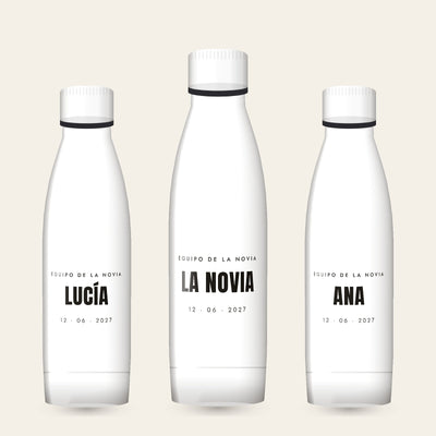 Botella personalizada para despedida de soltera