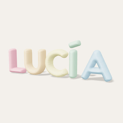 Letras burbuja 3D con nombre para la puerta o la habitación infantil