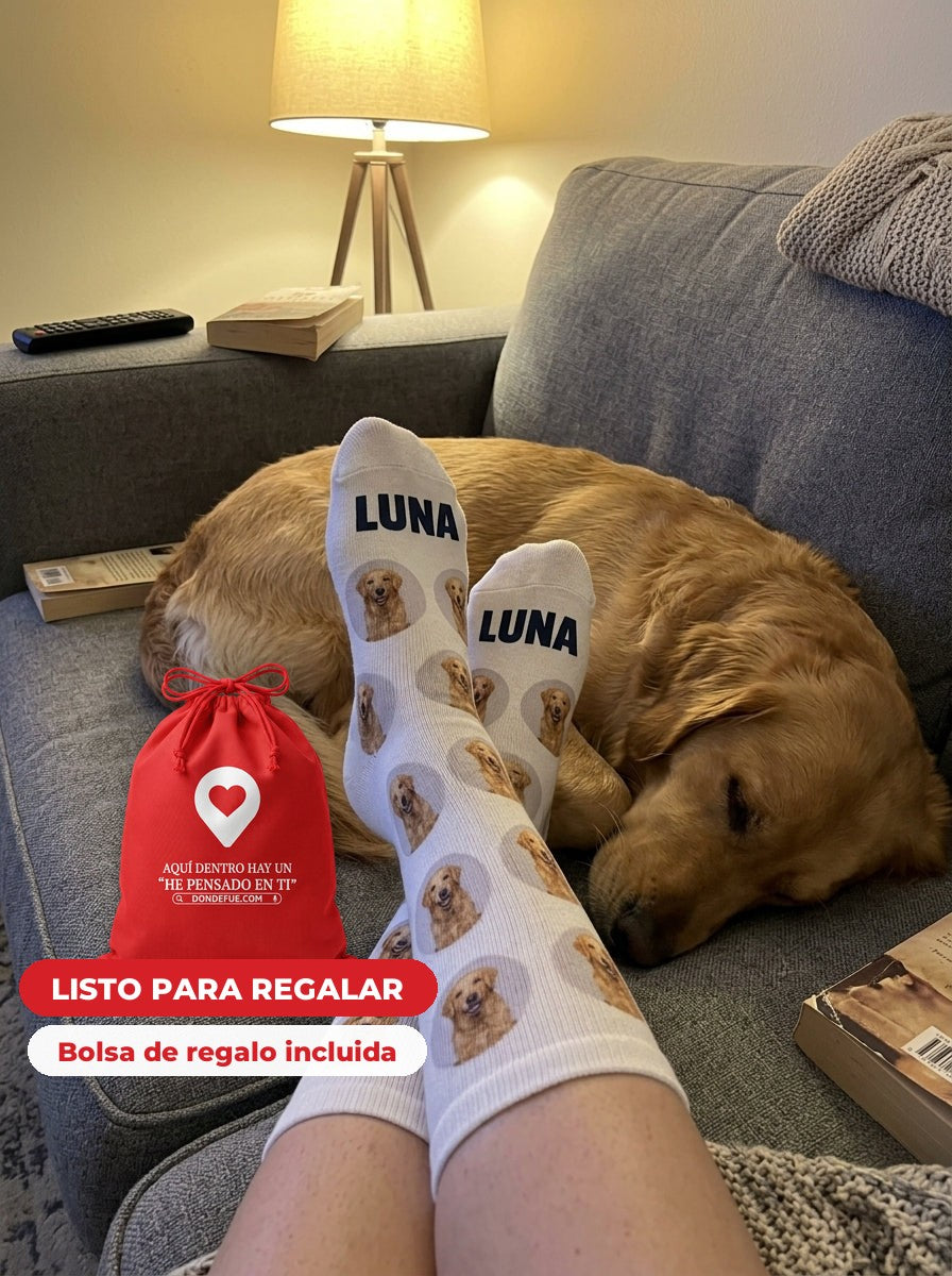 Calcetines Mascota — llega en su bolsa de regalo, listo para regalar