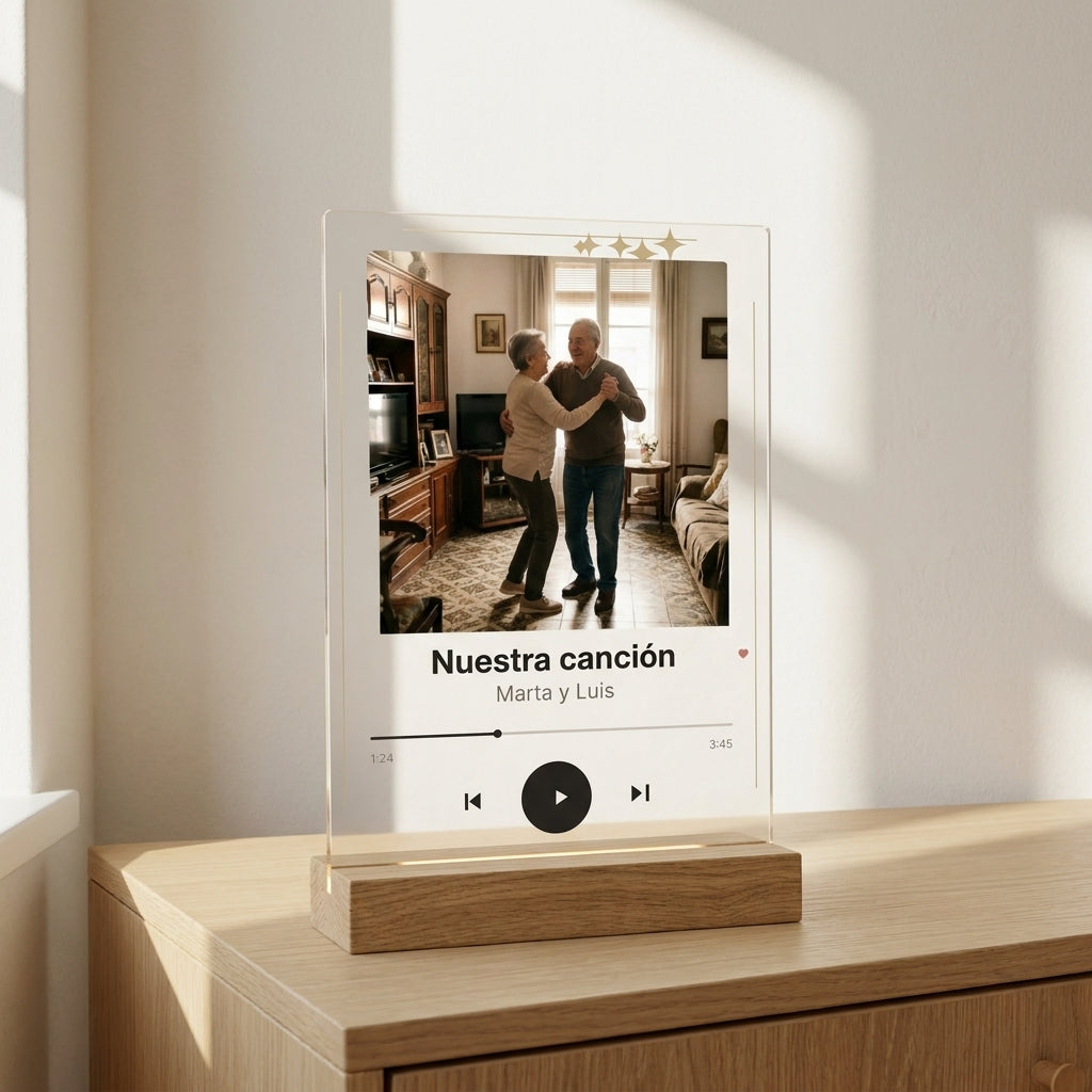 Placa personalizada de tu canción