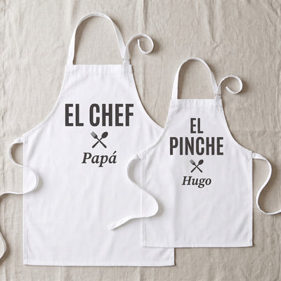 Delantales Chef y Pinche · el grande y el pequeño