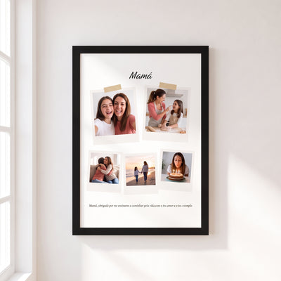 Quadro Mãe Colagem Personalizado