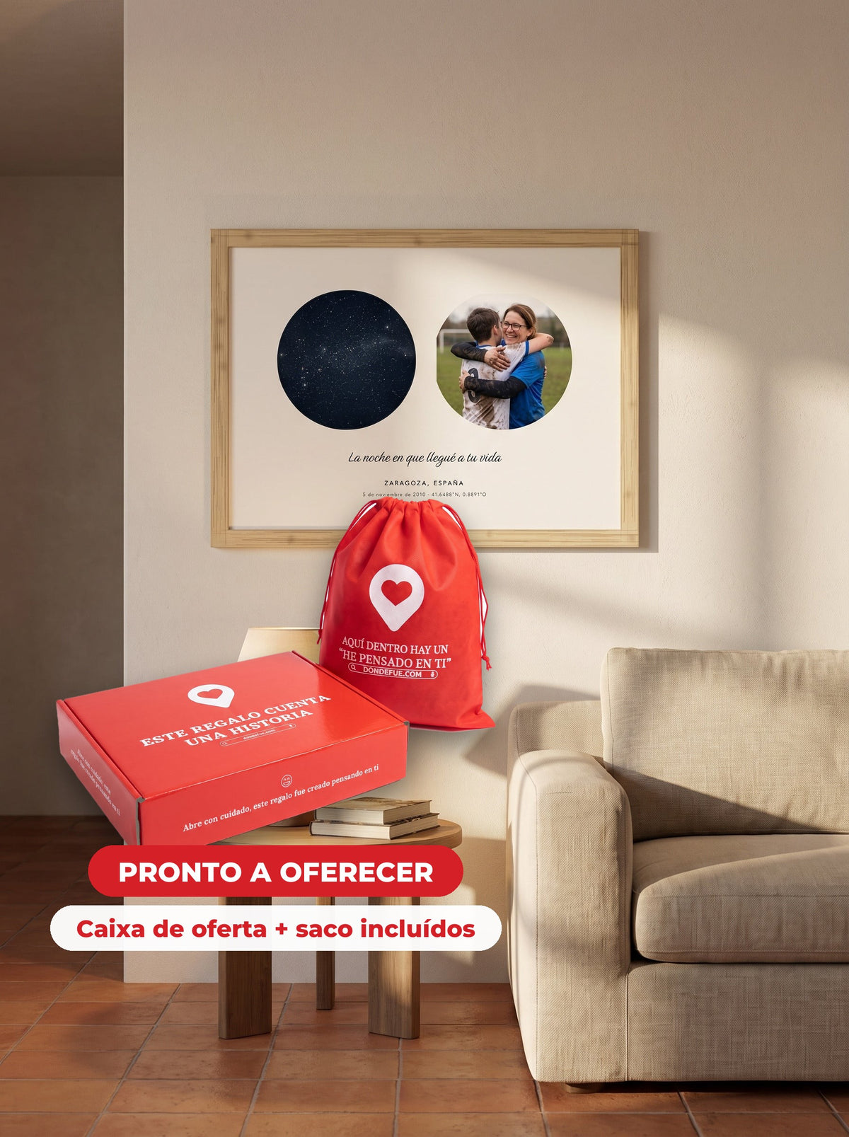 Cuadro el Día que fuiste Mamá Estelar - Personalizado — llega en su caja regalo con bolsa, listo para regalar