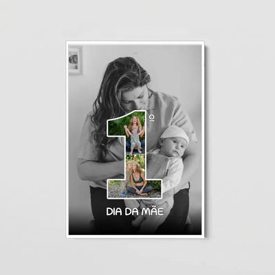 Quadro Mãe Primeiro Dia da Mãe - Personalizado