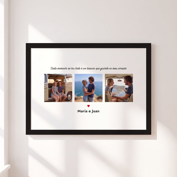 Quadro Casal 3 Fotos
