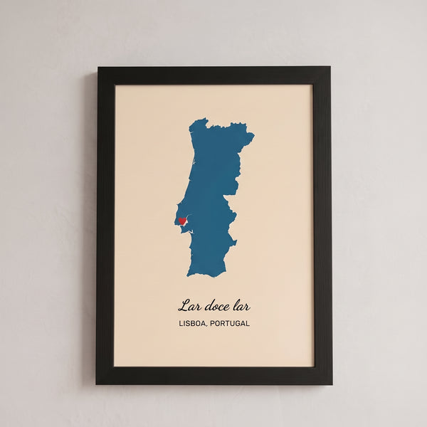 Quadro Silhueta País/Cidade