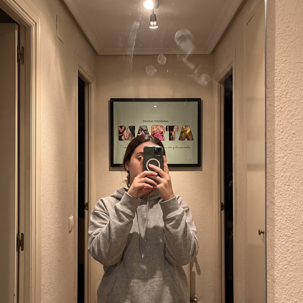 Cuadro letras con fotos personalizado cumpleaños
