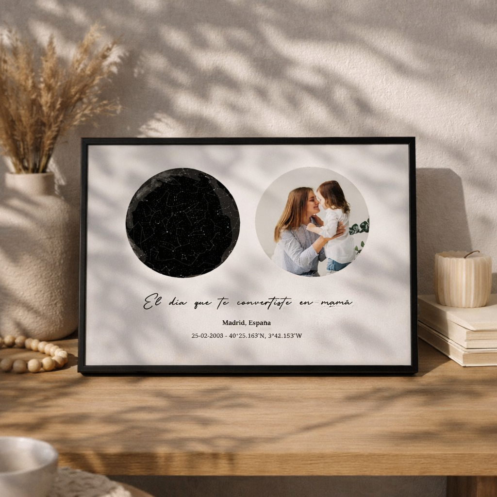 Cuadro el Día que fuiste Mamá Estelar - Personalizado
