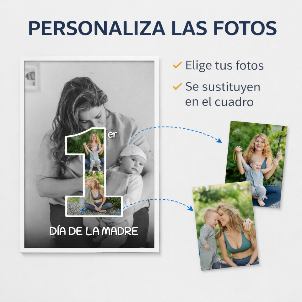 Cuadro Mamá Primer Día de la Madre - Personalizado