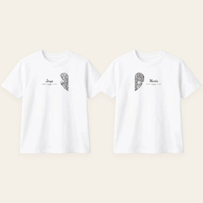 Sudaderas de Pareja con Vuestro Mapa · Dos Mitades que Encajan