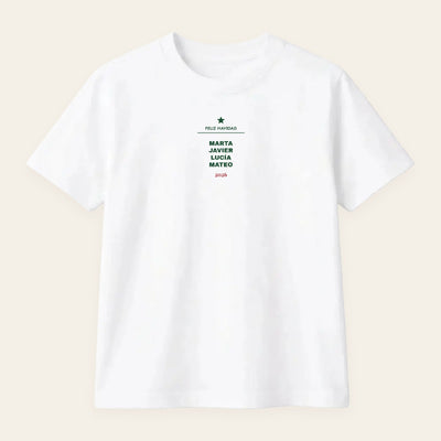 Camiseta o Sudadera de Navidad con los Nomes de la Familia