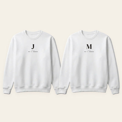 Conjunto de Pareja Personalizado · Camisetas o Sudaderas a Juego