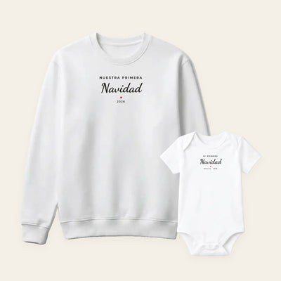 Conjunto Mi Primera Navidad · Camiseta o Sudadera y Body