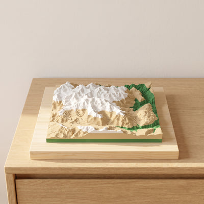 Mapa 3D en relieve de tu montaña