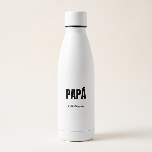 Botella personalizada Mamá con los nombres de los hijos