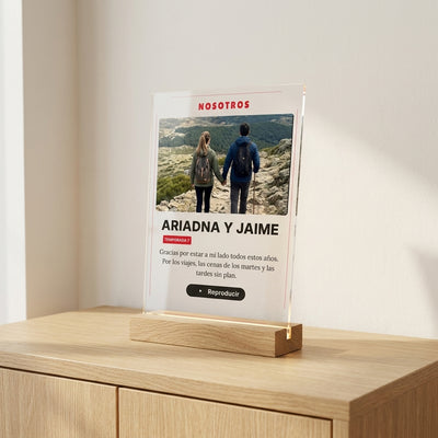 Placa personalizada estilo serie