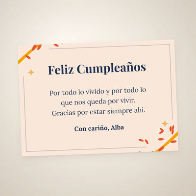 Tarjeta de dedicatoria