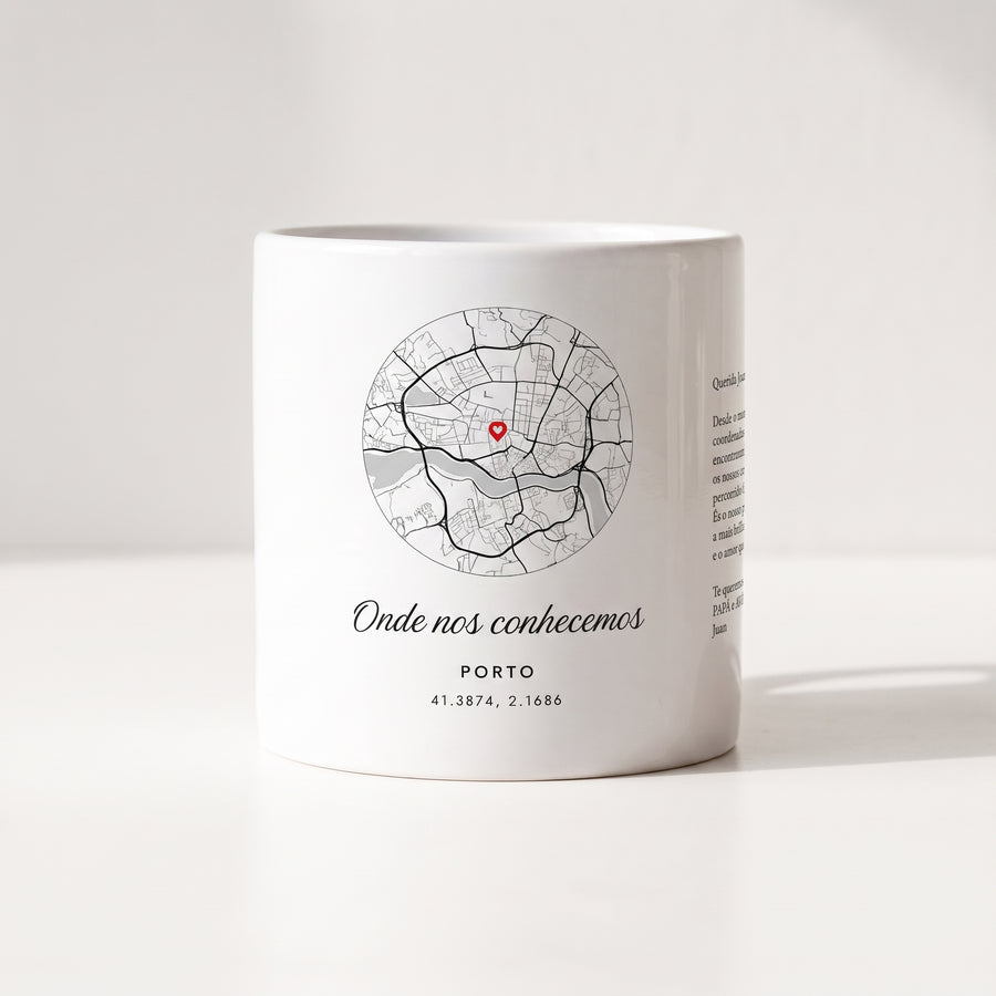 Caneca Mágica com Mapa