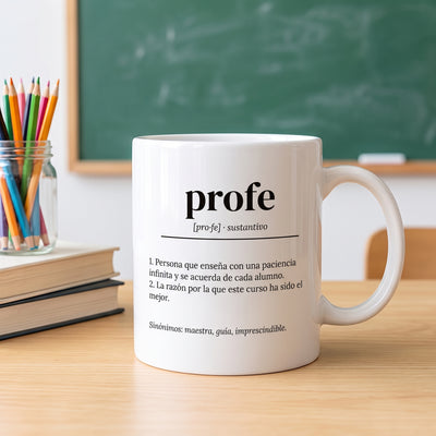 Taza definición de diccionario personalizada