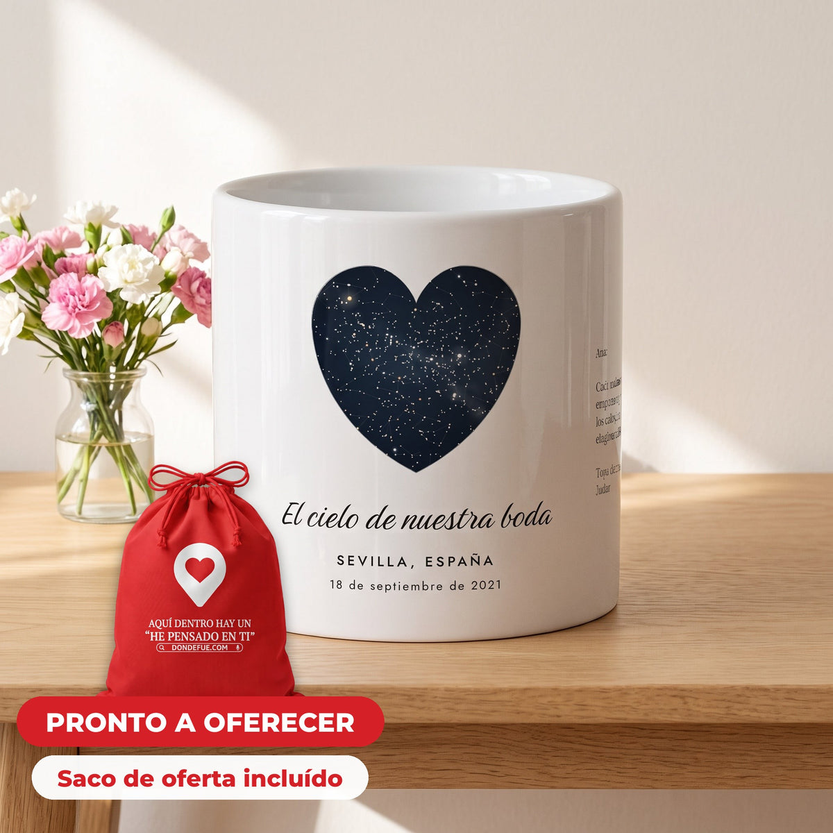 Taza estelar — llega en su bolsa de regalo, listo para regalar