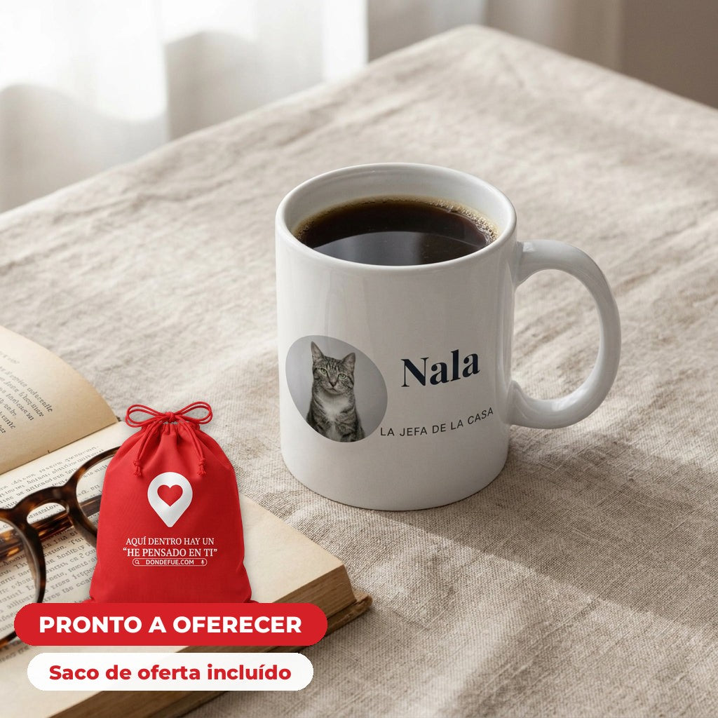 Taza Mascota — llega en su bolsa de regalo, listo para regalar
