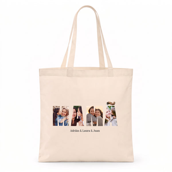 Tote Bag Mãe Letras Personalizada